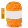 thumbnail image 1 of Nvzi Hilo de ganchillo, 2 ovillos, 25 gramos por ovillo, hilo suave hecho a mano, apto para principiantes y adultos, suéteres y fundas de almohada decorativas de ganchillo, color naranja., 1 of 5
