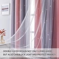 thumbnail image 4 of Cortinas XiDi Rosa Gris Degradado Estrellado 132x132 cm 2 Paneles, 4 of 7