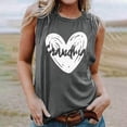 thumbnail image 4 of Meichang Débardeurs Graphiques Cœur de Grand-Maman pour Femmes T-Shirts Mignons pour la Fête des Mères Été Sans Manches Col Rond Chandails Amples Hauts Décontractés d'Entraînement Gris P, 4 of 4