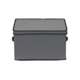 thumbnail image 6 of Household Essentials Stemware Storage Box, Windowed Storage with Lid, 12 Storage Compartments, Double Handles, Perfect for Storing Special Occasion Glassware, Gray, 6 of 7