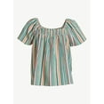 thumbnail image 2 of Joyspun Women's Puff Sleeve Gauze Sleep Top, Sizes S to 3X, 2 of 5