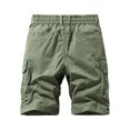 thumbnail image 4 of Mens Cargo Shorts Elastic Waist Work Shorts Relaxed Fit Casual Summer Hiking Shorts with Multi Pockets Size 30-40, 4 of 9