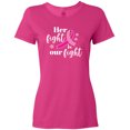 thumbnail image 3 of Inktastic Breast Cancer Awareness Her Fight is our fight Women's T-Shirt, 3 of 5