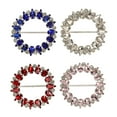 thumbnail image 2 of 4Pcs T Shirt Clips Round Assorted Colors Electroplated Metal Rhinestone Shiny Ribbon Buckles For DIY Craft Decoration, 2 of 8