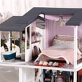 thumbnail image 5 of Musical Handmade Miniature Dollhouse, 1:24 Scale Monet's Garden Mini House Kit, Perfect Holiday Birthday Gift, 5 of 7
