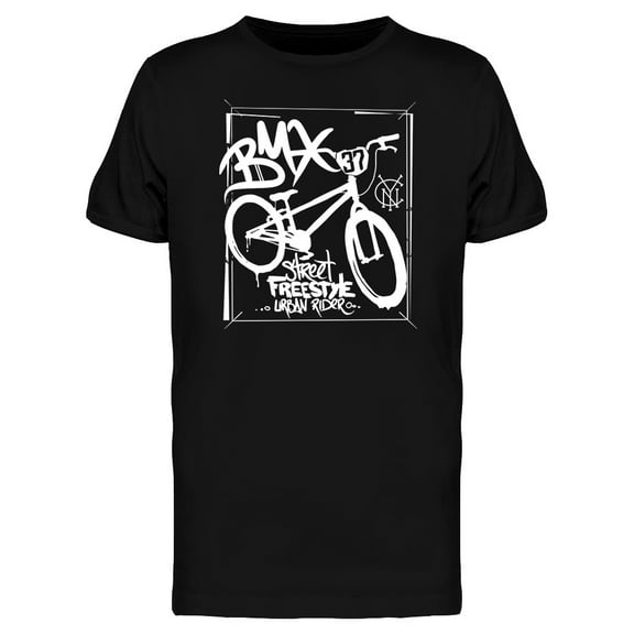 Smartprints Mens Graphic Tee - Bmx Extreme Bike Street Style - Regular Fit 100% Cotton