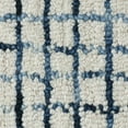 thumbnail image 4 of LR Home Carrie Abe Navy & Ivory Modern Grid Wool Area Rug, 9' x 12', 4 of 8