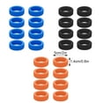 thumbnail image 4 of Qarigey 8 pack/lote funda protectora de silicona para ruedas de equipaje fácil de limpiar y reducir el ruido Envolturas para manijas de equipaje naranja, 4 of 6