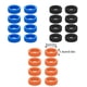 thumbnail image 4 of Qarigey 8 pack/lote funda protectora de silicona para ruedas de equipaje fácil de limpiar y reducir el ruido Envolturas para manijas de equipaje naranja, 4 of 6
