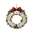 thumbnail image 2 of Trovenix Mahjong Ornament Christmas Wooden Themed Hanging Ornament Festive Holiday Tree Decoration For Xmas Home Party Decor Keepsake Gift, 2 of 6