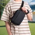 thumbnail image 1 of PU Bolsa de cofre al aire libre Bolsa de cuerpo cruzado elegante Correa ajustable Bolsa de viaje al aire libre, 1 of 8