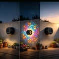 thumbnail image 2 of Solar Mandala Light, Metal Solar Fence Lights Outdoor Wall Deck Lights, Mandala Theme Waterproof Fence Light for Garden Post Patio Backyard Yard Decor, 2 of 6