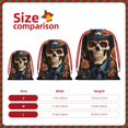 thumbnail image 3 of Gangster Death Skull Gothic Art Drawstring Gift Bag Soft Pouch Reusable Favor Bags for Christmas, Halloween, Candy, Wedding, Birthday, 3 of 7