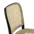 thumbnail image 4 of Modway Winona 18.5" Wood & Rattan Dining Side Chair in Black & Natural, 4 of 9