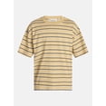 thumbnail image 5 of No Boundaries Stripe Pattern Tee with Short Sleeves, Men's XS-4XLT, 5 of 5
