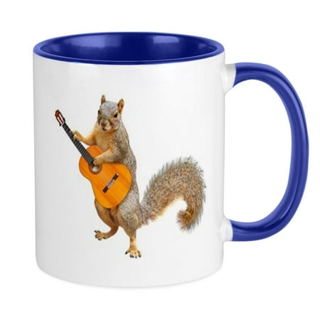 

CafePress - Squirrel Acoustic Guitar Mugs - Ceramic Coffee Tea Novelty Mug Cup 11 oz