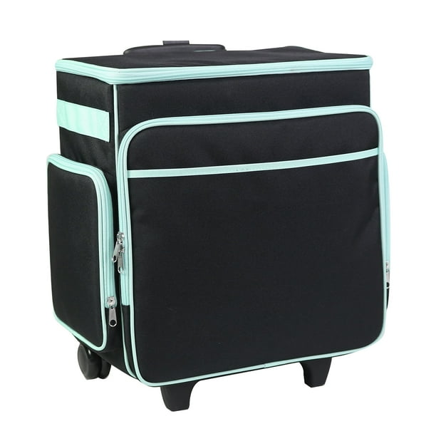 Everything Mary Rolling Craft Stroage Bag, Black & Teal - Walmart.com