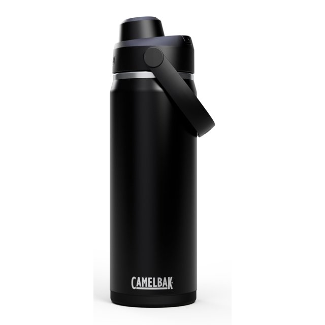 Camelbak Thrive Chug Botella de agua aislada de acero inoxidable, color negro, 20 onzas