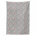 thumbnail image 2 of Paris Tablecloth, France Themed Image with French Flag Dogs Eiffel Tower Croissant Vintage City of Love, Rectangle Satin Table Cover for Dining Room and Kitchen, 60" X 84", Multicolor, by Ambesonne, 2 of 2