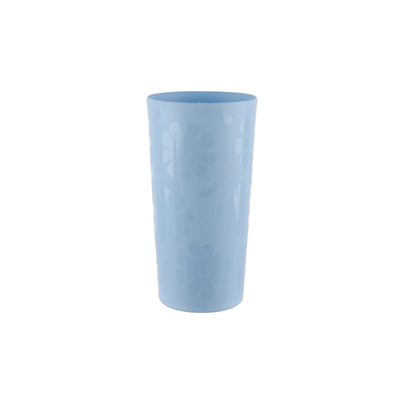 Mainstays 26-Ounce Blue Daisy Etched Plastic Tumbler