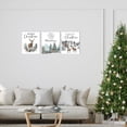 thumbnail image 2 of Winter Christmas Canvas Wall Art:Christmas Tree Forest Pictures Nature Painting Reindeer Prints Snowy Scene Xmas Holiday Decorations Rustic Barn Farmhouse Christmas Wall Decor(Set of 3,12x15 Inch), 2 of 6