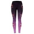 thumbnail image 5 of Gyexs Christmas Leggings for Women Plus Size Funny Xmas Graphic High Waist Leggings Soft Comfy Ankle Length Pajama Pants A08 Purple & M, 5 of 5