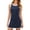 Dark Blue, variant on Telankuip Womens Tennis Mini Dress with Built-In Shorts & Bra Open Back Sleeveless Fitness Gym Workout Tank Dresses Crewneck Stretch Loose Fitted Color-Block Summer Outfit Sets Blue XL