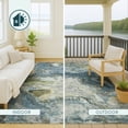 thumbnail image 4 of Addison Rugs Chantille Indoor/Outdoor Transitional Abstract Denim Machine Washable Rectangle Rug, 10' x 14', 4 of 8