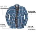 thumbnail image 7 of Visive Men's Sherpa-Lined Flannel Jacket - Button-Up Jacket - Comfortable & Stylish for Everyday Wear - Best for Outdoor Activities & Casual Wear - Sizes Medium to 5XL - Durable & Fashion-Forward, 7 of 7