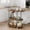 Black+retro, variant on Babevy 3 Tier Bar Serving Cart,Wine Rack,Storage Shelves , Glass Holder for Kitchen, Living Room, Dining Room