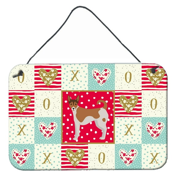 Carolines Treasures CK5896DS812 Tenterfield Terrier Love Wall or Door Hanging Prints 8x12 multicolor