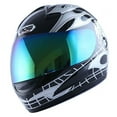 thumbnail image 3 of WOW Motorcycle Adult Full Face Helmet HJMCLS White Flame Skull Black, 3 of 5