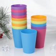 thumbnail image 2 of 15pcs Colorful Plastic Cups Home Beverage Drinking Cup Reusable Holiday Party Tableware And Party Supplies 101-200ml (mixed Color), 2 of 3