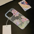 thumbnail image 5 of Funda de teléfono con flores para iPhone 16 Pro, funda trasera de piel sedosa delgada translúcida para iPhone 15 13 11 12 14 Pro Max 13 Mini 16 Plus, 5 of 5