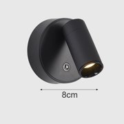 Plant Accessories Light Modern Spotlight Magnetic Wall Lamp Dimmable Bedroom Bedside Reading Light Touch Switch Eye Protection Adjustable Lighting Angle Type C Rechargeable