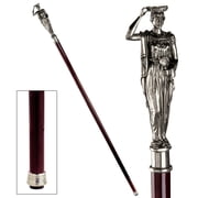 The Padrone Collection: Greek Caryatid Pewter Walking Stick