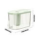 thumbnail image 3 of Botella dispensadora de agua fría para refrigerador | Jarra plástica de alta capacidad 4.5L con grifo | Resistente al calor | Boca ancha | Jarra para té de frutas y bebidas frías | Beige o verde, 3 of 7
