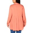 thumbnail image 2 of Style & Co. Womens Collar 1/4 Placket Tunic Top, 2 of 2