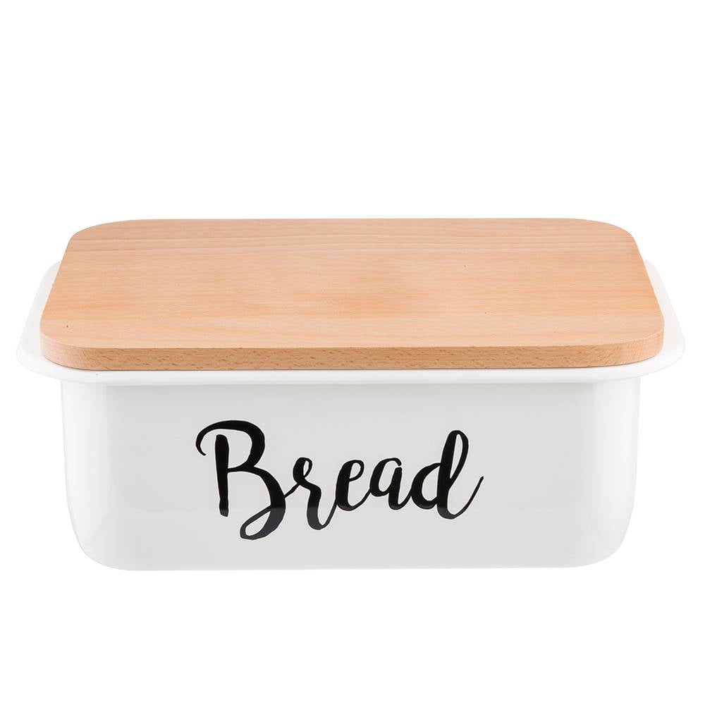 Bread Box with Slicing Guide Lid