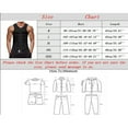 thumbnail image 3 of Ierhent Tank Undershirts for Men Mens Pro Cotton Pro Stretch Tank Tops A Shirts Black,L, 3 of 4