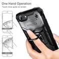 thumbnail image 6 of Nagebee Phone Case Compatible for iPhone 8 Plus / 7 Plus / 6S Plus / 6 Plus with Tempered Glass Screen Protector, Full-Body Protective [Military-Grade], Magnetic Car Mount Ring Holder Cover (Black), 6 of 6