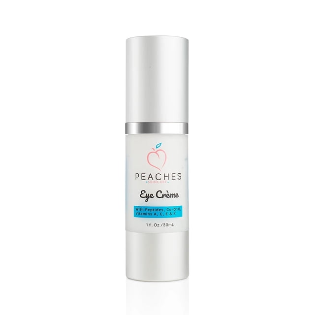 Crema para debajo de los ojos (1 oz) - Crema para ojos para hinchazón y bolsas debajo de los ojos - Crema para ojos con péptidos Co-Q10 Escualeno Vitaminas Reishi - Removedor de ojeras vegano debajo d