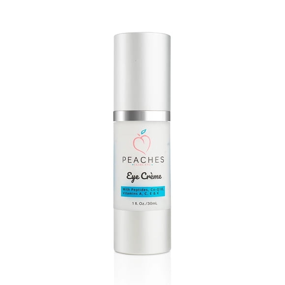 Crema para debajo de los ojos (1 oz) - Crema para ojos para hinchazón y bolsas debajo de los ojos - Crema para ojos con péptidos Co-Q10 Escualeno Vitaminas Reishi - Removedor de ojeras vegano debajo d