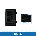 thumbnail image 4 of Interruptor de ventana eléctrica Unique Bargains para Kia Sportage 2011-2017 Interruptor de control de ventana ABS negro lado trasero izquierdo y derecho, 4 of 7