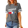 thumbnail image 4 of ABPHQTO Camiseta raglán estampada negra de MUSICON WORLD OFF para mujer, 4 of 5