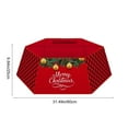 thumbnail image 3 of Luoshdecor Christmas Tree Hexagon Collar 31.5 in, Red Black Plaid Merry Christmas Tree Base Cover, Tree Base Skirt for Tree Party Decoration, 3 of 6