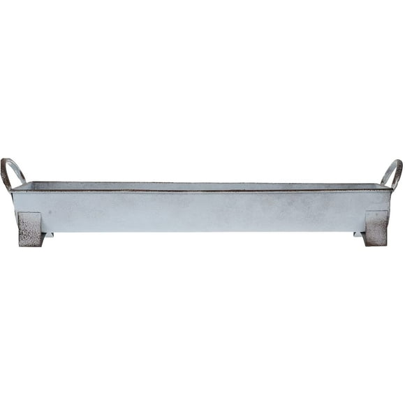 Window Planter Box Iron Flower Window Box Succulent Vegetable Planters with Handle for Windowsill Patio Garden Home
