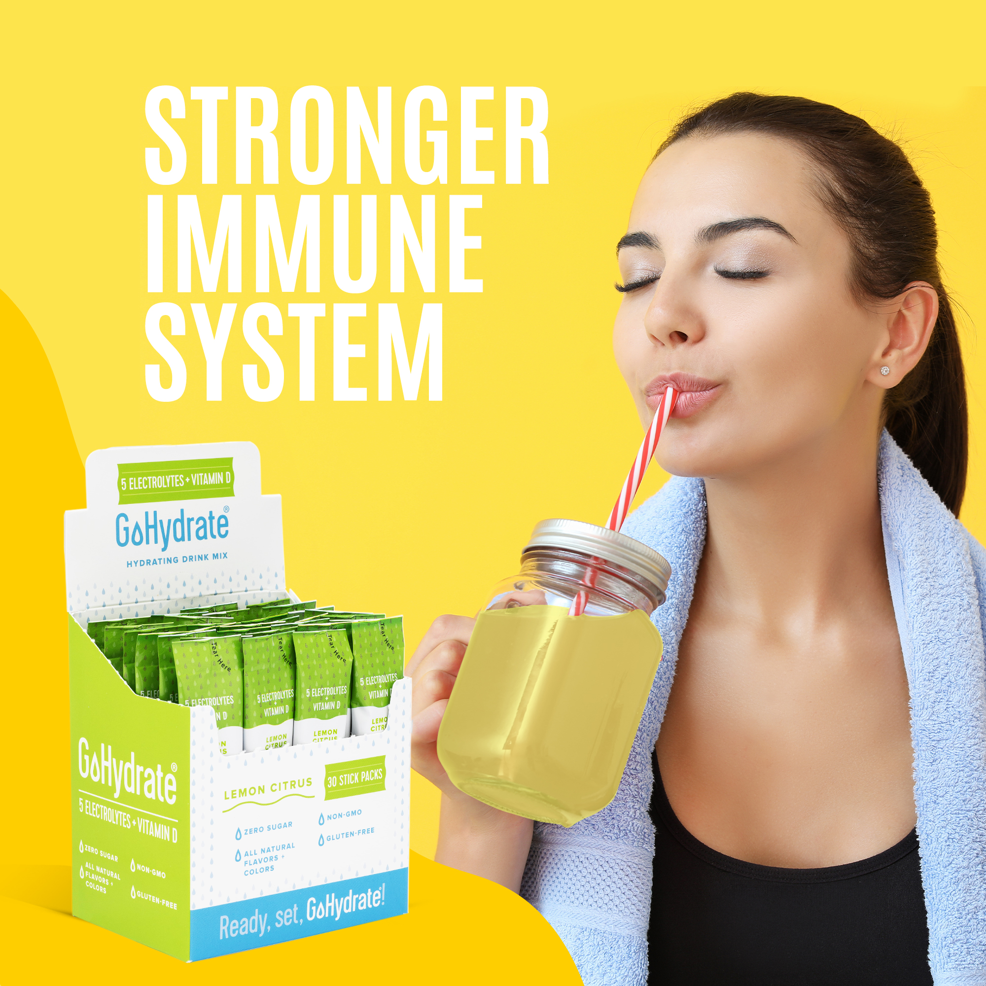 Buy Electrolyte Hydration Drink Mix with Vitamin D, Non GMO Electrolyte Powder Hydration Pack