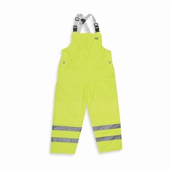 Condor Rain Bib Overall,Unrated,Ylw/Grn,2XL 5KU33