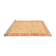 thumbnail image 2 of Ahgly Company Machine Washable Indoor Square Abstract Orange Modern Area Rugs, 8' Square, 2 of 4